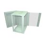 Szafa 19" wisząca KERN 15U 600x600 RAL7035 szkło - 3