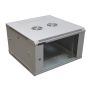 Szafa 19" wisząca ZETA  6U 600x600 RAL7035 szkło - 2