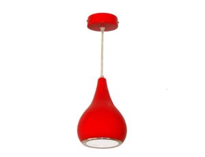 Lampa wisząca Vidar led power  5W czerwona DW
