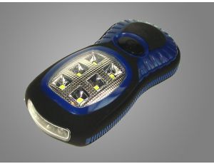Lampa warsztatowa 6*SMD+3 z magnesem niebieska
