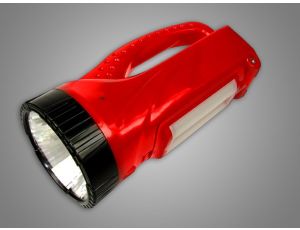 Latarka ręczna z akumulatorem 1W +24 SMD czerwona