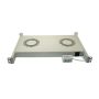 Panel wentylacyjny x2 z termostatem 19" 1U RAL7035 - 2