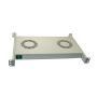 Panel wentylacyjny x2 z termostatem 19" 1U RAL7035 - 3
