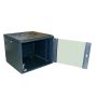 Szafa 19" wisząca ZETA  9U 600x600 RAL9004 szkło - 3