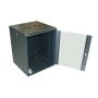Szafa 19" wisząca ZETA 15U 600x600 RAL9004 szkło - 3