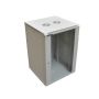 Szafa 19" wisząca ZETA 18U 600x600 RAL7035 szkło - 2