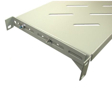 Półka regulowana 19" 1U głębokość 200mm V RAL7035 - 3