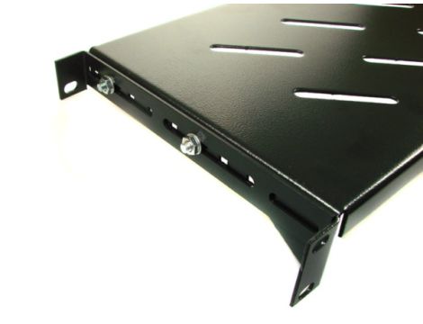 Półka regulowana 19" 1U głębokość 200mm V RAL9004 - 2