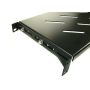 Półka regulowana 19" 1U głębokość 200mm V RAL9004 - 3