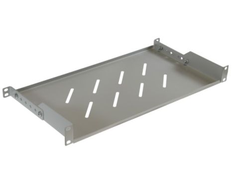 Półka regulowana 19" 1U głębokość 250mm V RAL7035