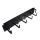 Organizator kabli 2U  5 uchwytów metal czarny-