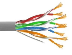 Przewód UTP5E linka Cu 100m  szary MAXCABLE