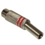 Gniazdo RCA metal 2 paski czerwone --- - 3