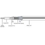 Przewód RG6U 1,02CCs żelowany biały 305m MAXCABLE - 5