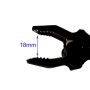 Krokodylek z gniazdem banan 80mm czarny -- - 3