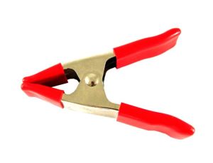 Krokodylek zacisk 100mm czerwony-