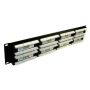 Patch panel 48-port UTP5e 2U 19" złącza dual bloc- - 4