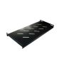 Półka stała 19" 1U głębokość 200mm s grafit RAL900 - 2