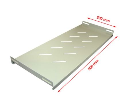 Półka stała 19" 1U głębokość 200mm w RAL7035 - 2