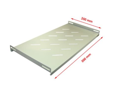 Półka stała 19" 1U głębokość 250mm w RAL7035 - 2