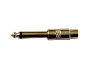 Redukcja wt.Jack 6,3mono/gn.RCA metal