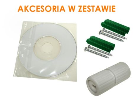 Kamera kopułkowa IPBK-1080P IR  lens :3.6mm biała - 2