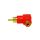 Adapter wt.RCA/gn.RCA kątowy złoty czerwony --