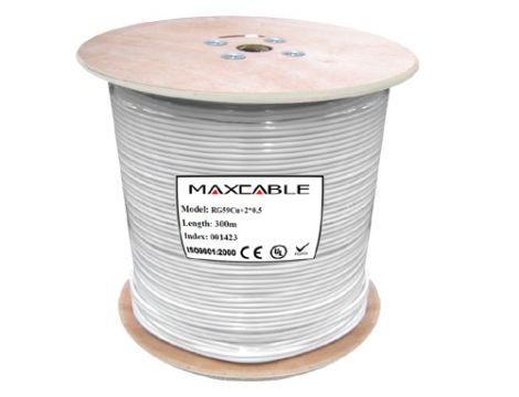 Przewód RG59+2x0,5   300m  MAXCABLE - 3