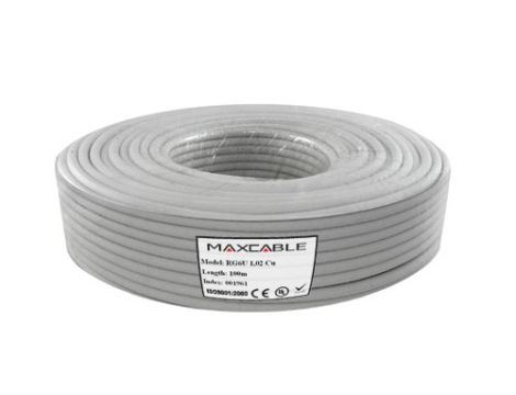 Przewód RG6U 1,02Cu  100m  MAXCABLE - 3
