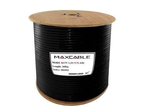 Przewód RG7U 1,29CCS żel 305m MAXCABLE - 2
