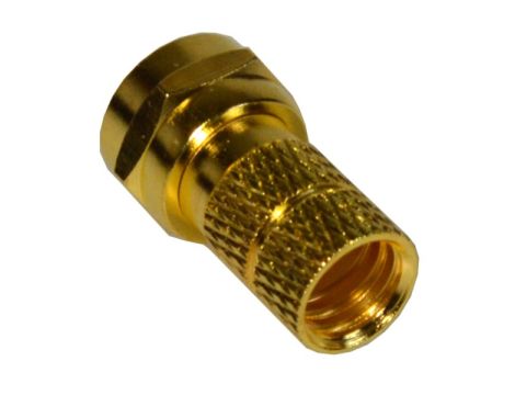 Wtyk F RG6 6,8mm CU złoty - 2