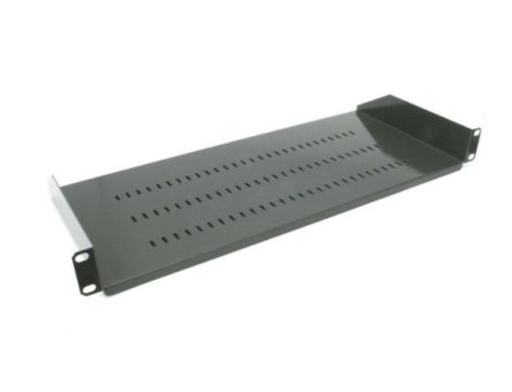 Półka stała 19" 1U głębokość 200mm V grafit RAL900