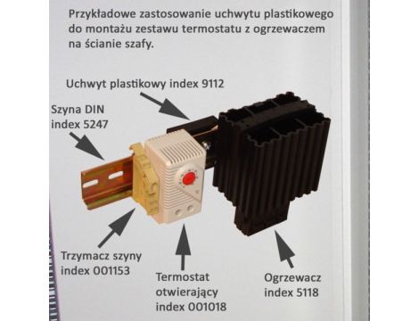 Uchwyt plastikowy do szyny TS 35 43mm - 3