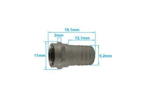 Wtyk F zaciskany RG6  OP/100 - 4