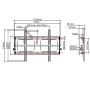 Uchwyt LCD TV 37"-50" 75kg srebrny - 3
