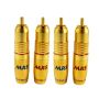 Wtyk RCA MRS-125 Gold 10mm Blister 4szt. - 2