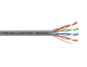Przewód UTP5E drut Cu LSOH ISO/IEC 305m MAXCABLE