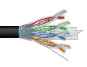 Przewód UTP6 drut Cu  +żel  305m  MAXCABLE