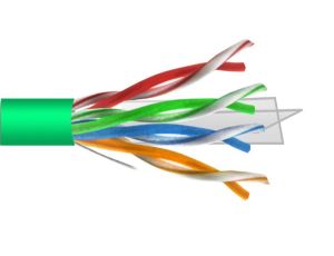 Przewód UTP6 drut Cu  305m  MAXCABLE zielony