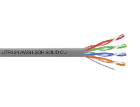 Przewód UTP6 drut Cu  LSOH 305m  MAXCABLE