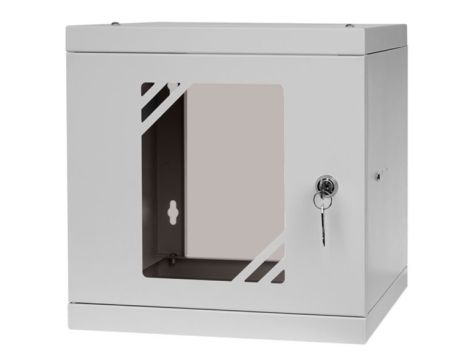 Szafa rack 10"  6U wisząca 315x300 biała do montaż