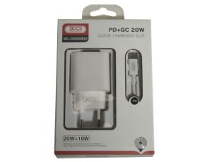 Ładowarka sieciowa USB Type-C L73 2,4A biała