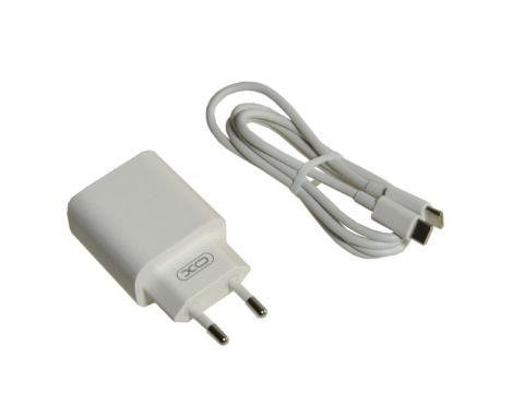 Ładowarka sieciowa USB Type-C L73 2,4A biała - 2