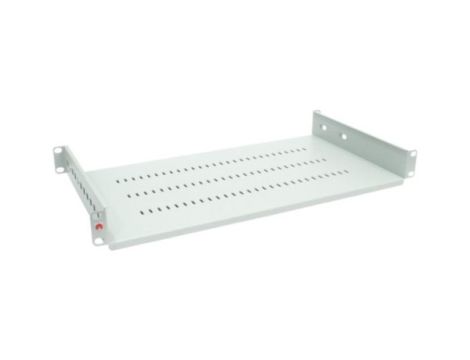 Półka regulowana 19" 1U głębokość 250mm popielata