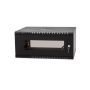 Szafa rack 19"  4U wisząca 450mm RAL9004 drzwi szk - 2