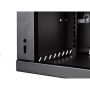 Szafa rack 19"  4U wisząca 450mm RAL9004 drzwi szk - 4