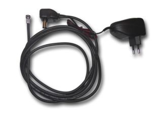 Antena TV pokojowa czarna DVB-T