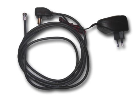 Antena TV pokojowa czarna DVB-T