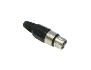 Gniazdo XLR 3p  czarne