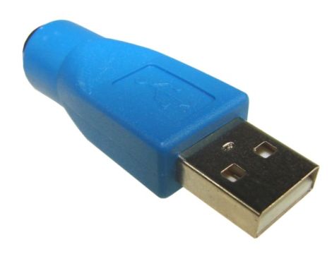 Adapter USB 2.0 wtyk A- gniazdo PS2 - 2